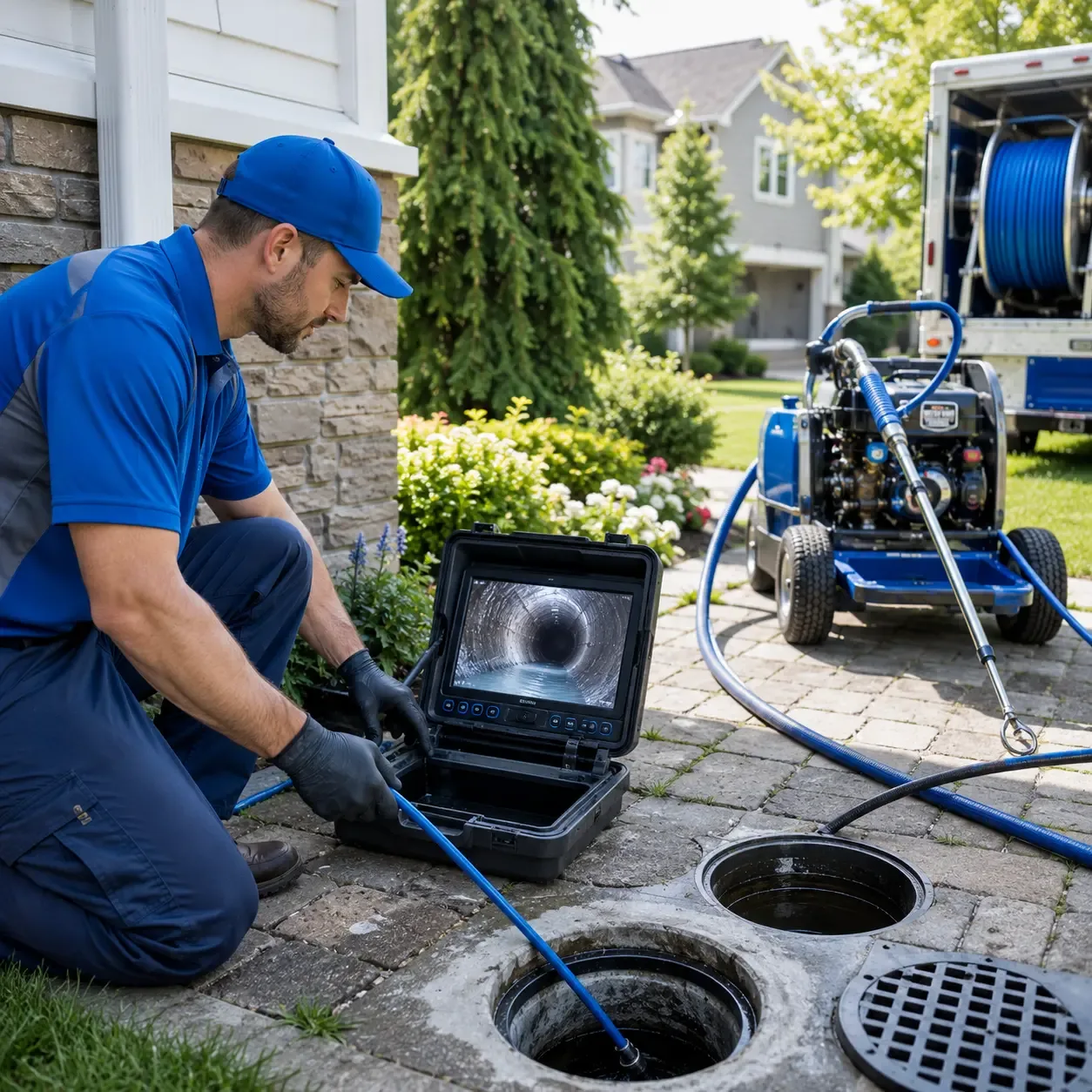 Outdoor drain cleaning professionals serving Random Lake, WI