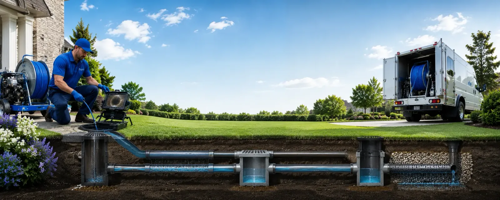 Outdoor drain cleaning information for Random Lake, WI